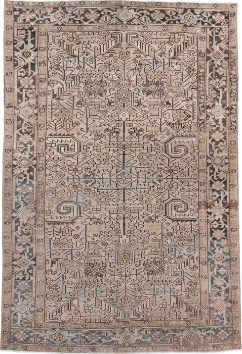 Antique Heriz Area Rug (6' x 9')